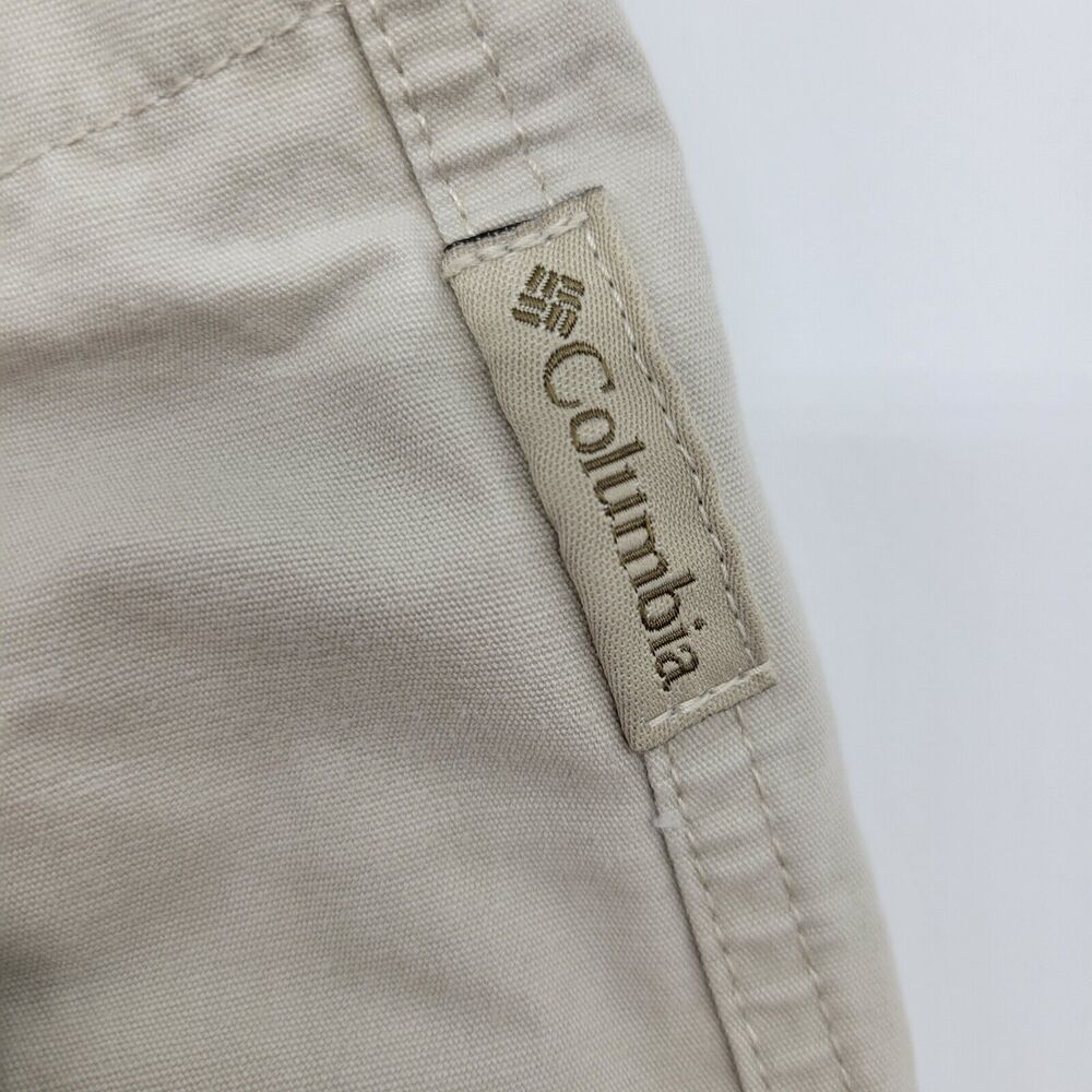 Columbia Women’s Capri Pants Size 10 Beige Small Stains Outdoor Hike Camp Travel - Picture 5 of 11